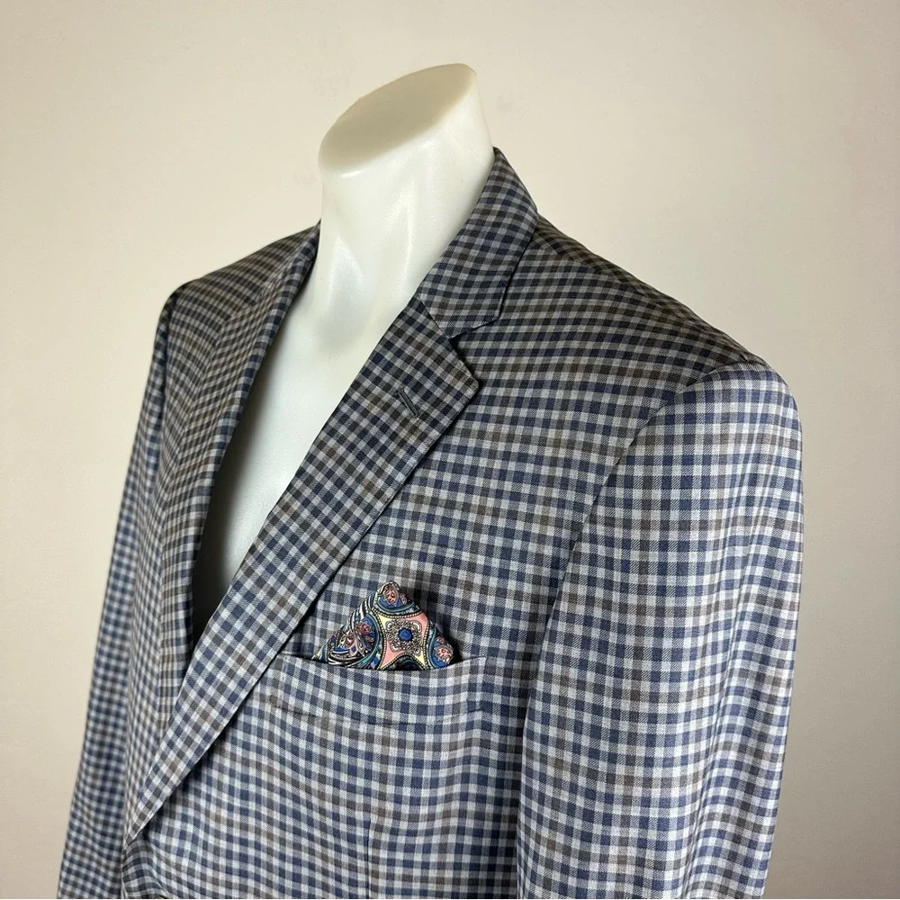 Pal Zileri Handcrafted Checkered Sport Jacket
